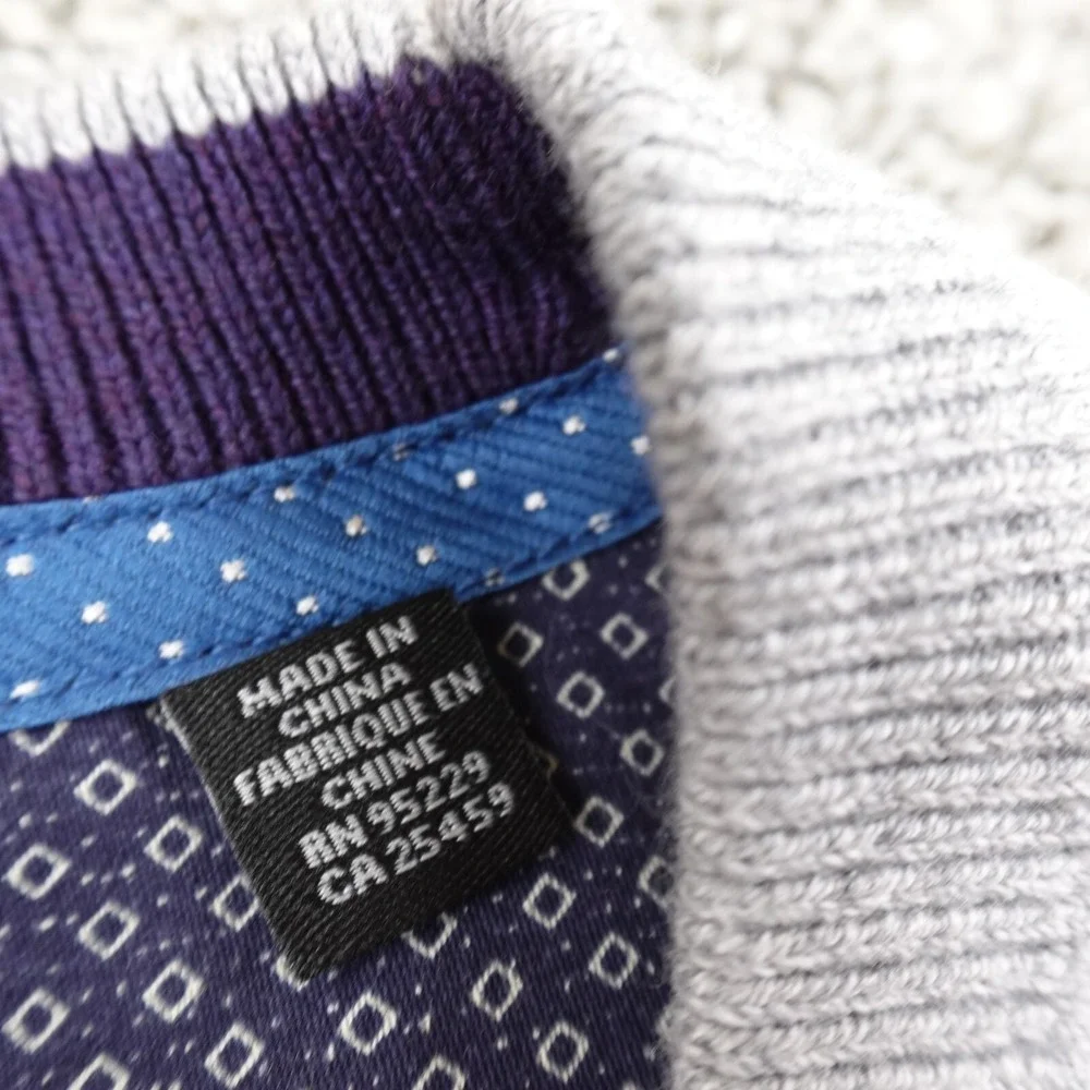 Ted Baker Sweater Mens 7 3XL Gray Silk Knit Pullover Crewneck Sweatshirt Preppy‎